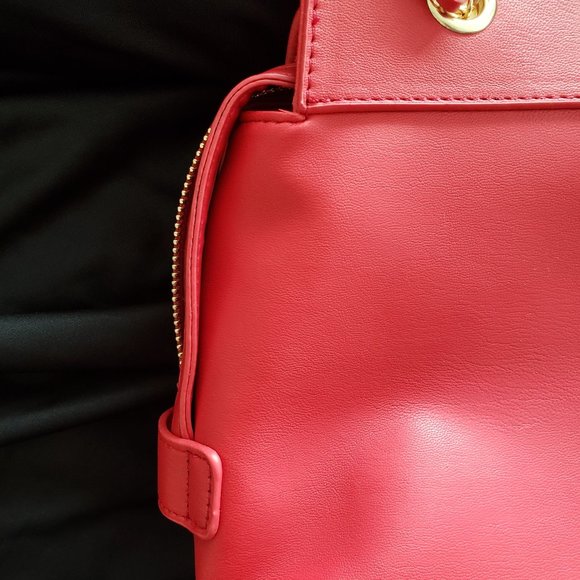 NWT - Badgley Mischka - Vegan Leather Red Purse Bag Tote - GREAT for Holidays! - Picture 7 of 14